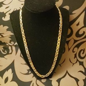 Necklace collar stainless steel gold Mens